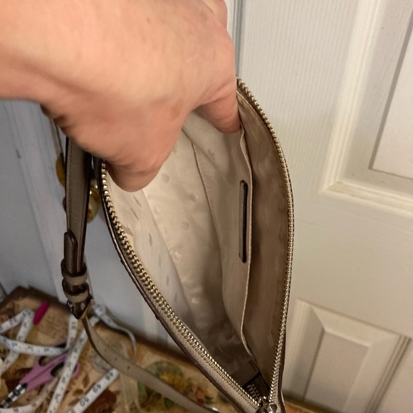 GRay LEATHER KATE SPADE CROSSBODY SHOULDERBAG VNTG - Picture 9 of 12